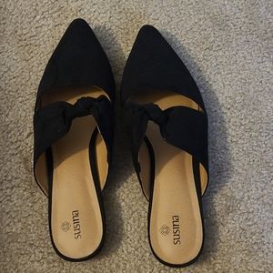 Susana black suede mules.8.5